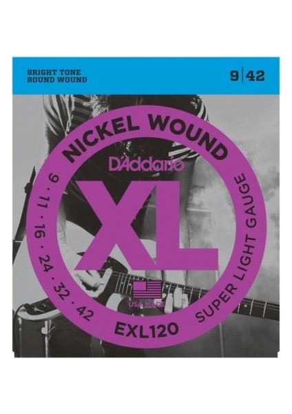 Daddarıo Elektro Gitar Tel Seti Xl 9-42 Nıckel Wound Sup