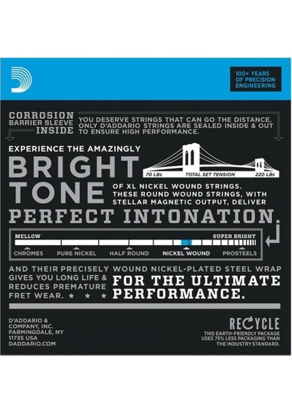 Daddarıo Elektro Gitar Tel Seti Xl 9-42 Nıckel Wound Sup fiyatları