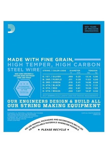 Daddarıo Elektro Gitar Tel Seti Xl 9-42 Nıckel Wound Sup modelleri