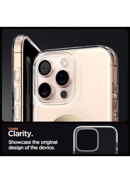 16 Pro Ince Kılıf Ultra Sararma Karşıtı Duraclear™ Hava Kanalı Teknolojisi™ Askeri Sınıf Koruma Magfit Şeffaf Kapak - ACS08132 modelleri