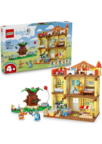 ’nin Aile Evi 11203-4 Yaş ve Üzeri Çocuklar Için Ev Içeren Yaratıcı Oyuncak Yapım Seti, Doğum Günü Hediyesi Fikri (382 Parça)