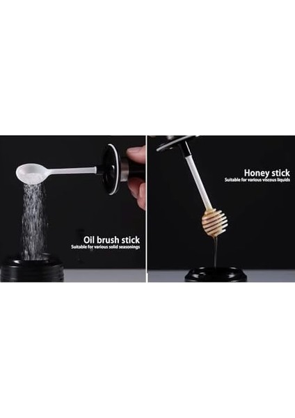 ve Ballık Seti, 4'lü Kavanoz Seti, Kendinden Kaşıklı, Siyah Kapaklı 300 ml fiyatları