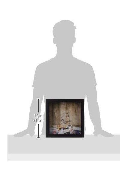 Frames Biletler Için Gölge Kutusu, 25,4 x 25,4 Cm, Siyah modelleri