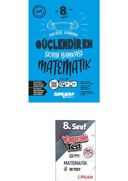 8. Sınıf Güçlendiren Matematik Soru Bankası Güncel Son Baskı