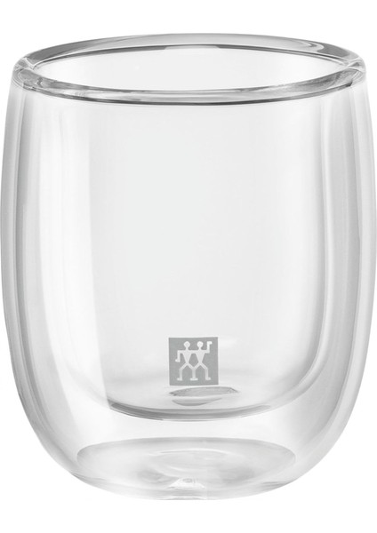 Çift Camlı 2'li Espresso Seti, Şeffaf, 80 ml