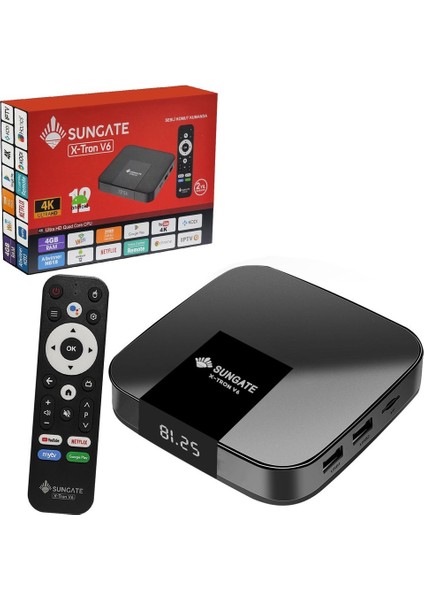 Sungate X-Tron V6 Android Tv Box 4+32GB