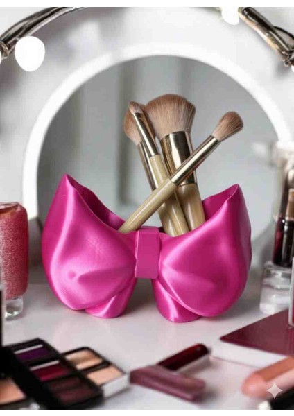 Fiyonk Makyaj Fırça Organizeri | 3D Baskı Dekoratif Makyaj Malzemesi Saklama Kutusu | Brush Holder fiyatları