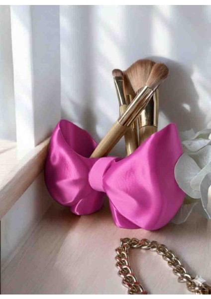 Fiyonk Makyaj Fırça Organizeri | 3D Baskı Dekoratif Makyaj Malzemesi Saklama Kutusu | Brush Holder modelleri