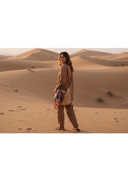 Etnik Desen Motifli Fular 50 x 50 fiyatları