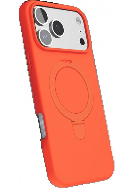 Apple iPhone 17 Pro Regal Magsafe Standlı Kapak - Turuncu fiyatları