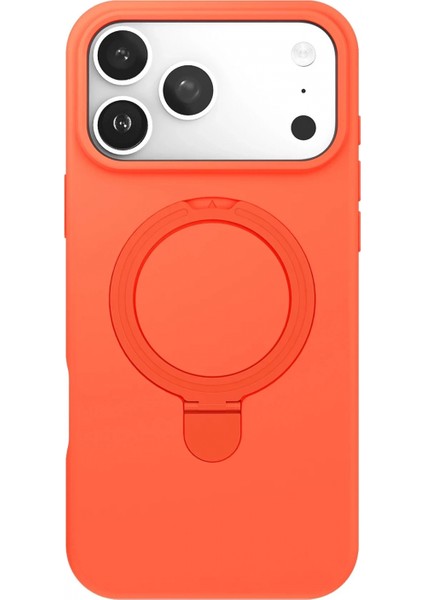 Apple iPhone 17 Pro Regal Magsafe Standlı Kapak - Turuncu indirimleri