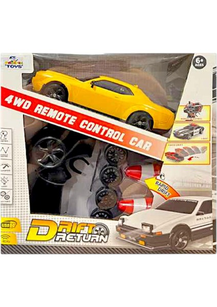 Pasifik Kumandalı Dodge Challenger Drift Araba 93217 4WD R/c 2.4ghz USB Işıklı 6+ fiyatları