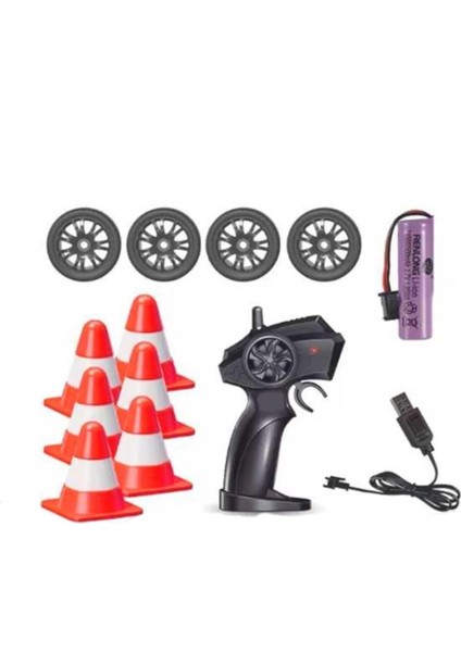 Pasifik Kumandalı Dodge Challenger Drift Araba 93217 4WD R/c 2.4ghz USB Işıklı 6+ modelleri