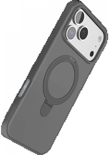 Apple iPhone 17 Pro Regal Magsafe Standlı Kapak - Titan Gri modelleri