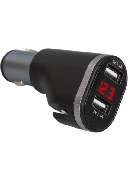12 24V 2 USB 5V-2.4A Araç Çakmaklık Şarj Aleti + Dijital Ekranlı Voltaj Akü Sağlık Analizi Cihazı modelleri
