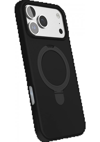 Apple iPhone 17 Pro Regal Magsafe Standlı Kapak - Siyah modelleri