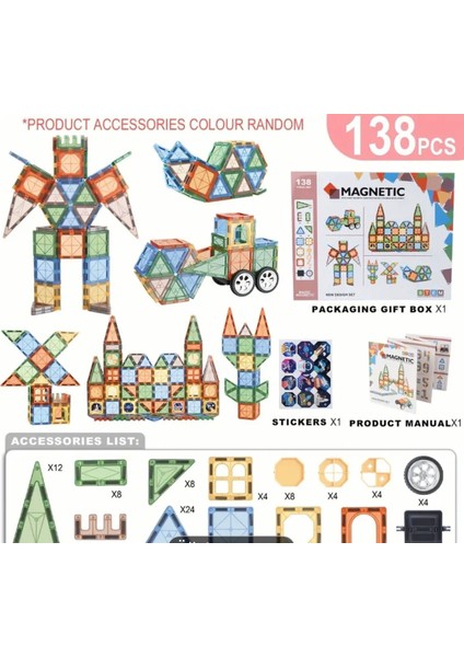 Manyetik Bloklar 138 Parca