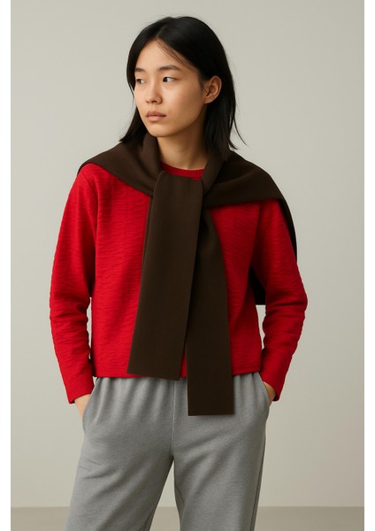 Kare Parçalı Patchwork Atkı - Spor Triko Örme Omuz Atkısı | Unisex Boho Şal - Atkı fiyatları