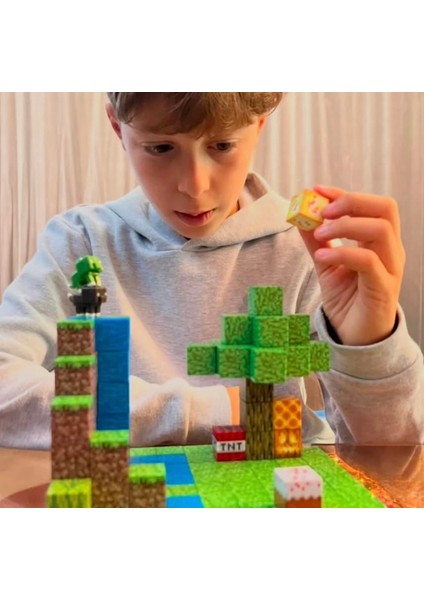 Magnet Oyuncak Blok 100 Lu Set(3 Karakter Hediye)