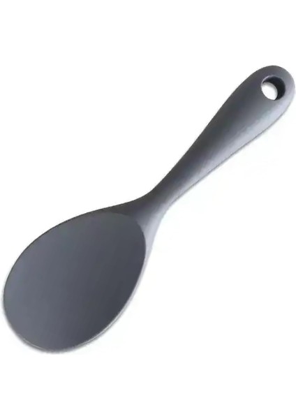 Silikon Pilav Kaşığı, Silikon Servis Kaşığı, 5 Farklı Renk Seçeneği ( Gri)