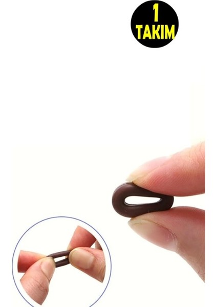 1 Takım Kulak Arkası Kaydırmaz Silikon Gözlük Sapı Tutucu Sabitleyici Renk Asorti