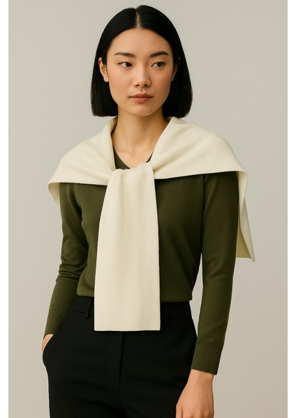 Kare Parçalı Patchwork Atkı - Spor Triko Örme Omuz Atkısı | Unisex Boho Şal - Atkı