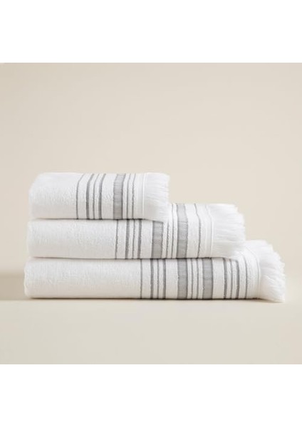 Derin Yüz Havlusu 50X90 Cm, Beyaz/açık Gri/koyu Gri modelleri