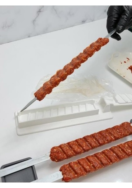 4 Adet Şiş Hediyeli Kebapmatik Adana Urfa Kebap Kalıbı Aparatı Pratik Hızlı Kebap Makinesi Kutusu fiyatları