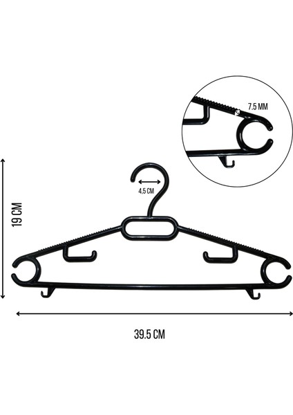 6 Adet Plastik Organizer Askı, Plastik Askı, Elbise Askısı, Kıyafet Askısı, Kancalı Askı fiyatları