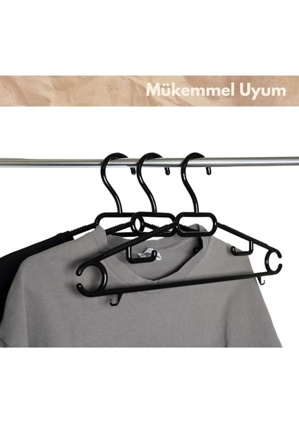 6 Adet Plastik Organizer Askı, Plastik Askı, Elbise Askısı, Kıyafet Askısı, Kancalı Askı fırsatları