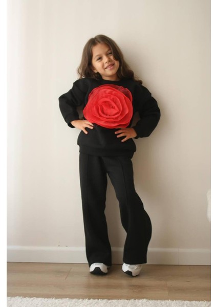 Kız Çoçuk Gül Tasarım 2 Li Takım