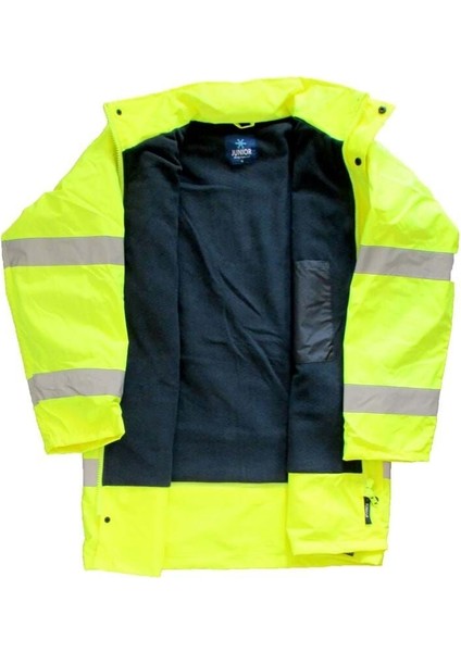 Junıor JN1011-P (3xl) Sarı Waterproof Polarlı Fosforlu Oxford Parka fiyatları