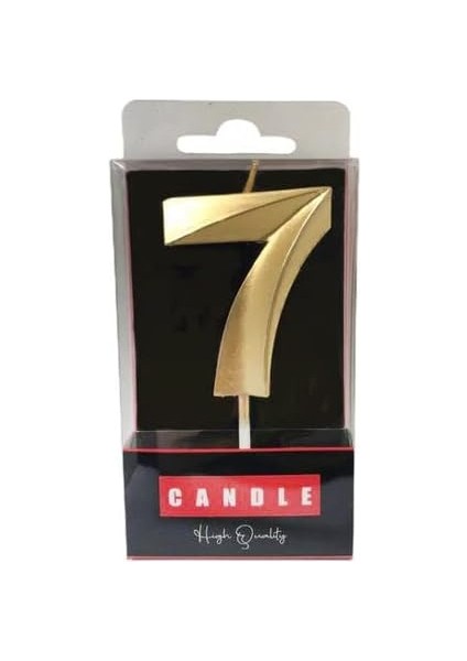 Marifetlerim - Desenli 7 Yaş Pasta Mumu