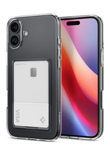 16 Ince Kılıf Crystal Slot Sararma Karşıtı Duraclear™ Hava Kanalı Teknolojisi™ Askeri Sınıf Koruma Crystal Clear Cüzdanlı Şeffaf Kapak - ACS08083 modelleri