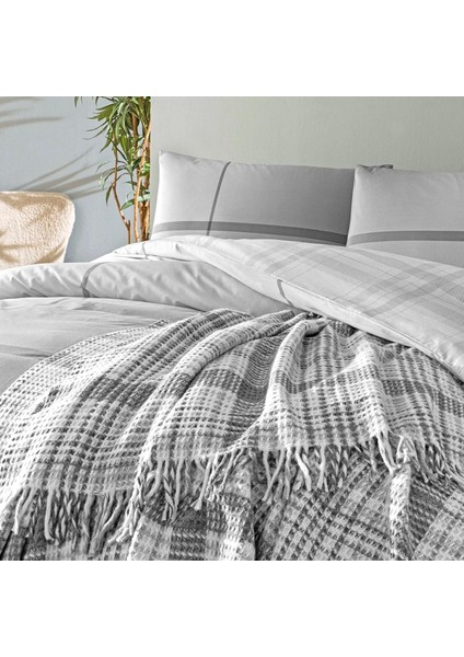 Elwood Çift Kişilik Battaniyeli Nevresim Takımı Lacivert