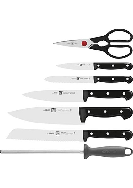 Twın Chef 2 Blok Bıçak Seti, Paslanmaz Çelik ve Ahşap, Siyah fiyatları