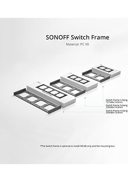 M5-80-4 Dörtlü Anahtar Çerçevesi modelleri