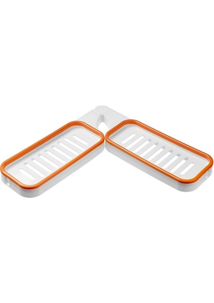 180 Derece Ayarlanabilir Çift Taraflı Organizeri, Duş Rafı, Pratik ve Şık Tasarım, Kaymaz ve Su Geçirmez, Çok Amaçlı Depolama Çözümü, Montaj