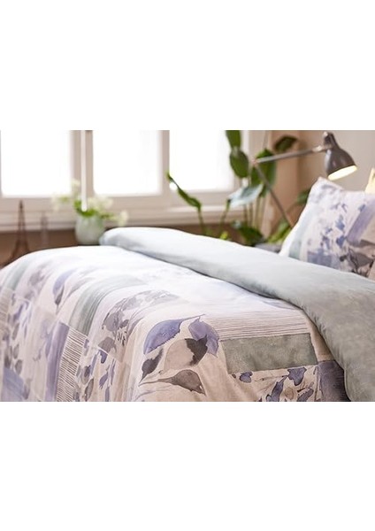 Eloise Ranforce Çift Kişilik Nevresim Takımı Mavi modelleri