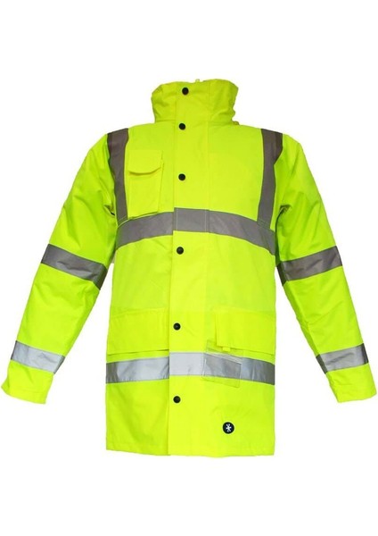 Junıor JN1011 Xxxl Sarı Waterproof Fosforlu Oxford Parka