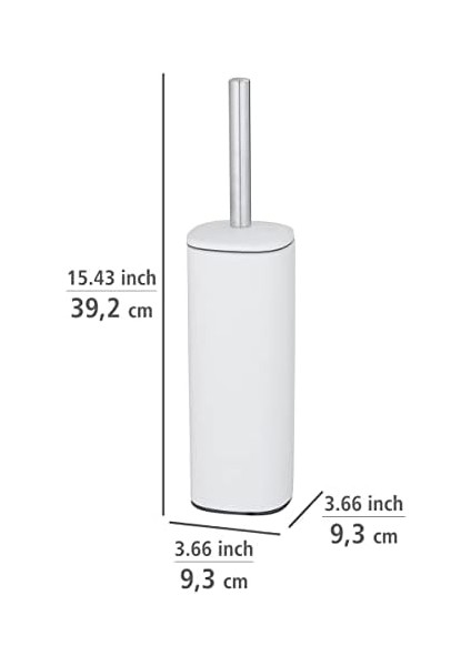 Alassio Tuvalet Fırçası Tutucusu, Beyaz, Metal, 39,2 x 9,3 x 9,3 cm modelleri