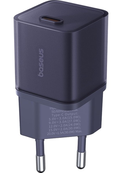 GAN5S Hızlı Şarj 1c, 30W Eu, Mor