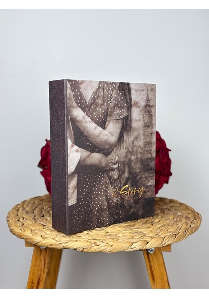 Fotoğraf Albümü 10X15CM 200 Fotoğraf Kapasiteli Renkli Sevgi Desenli Anı Albümü