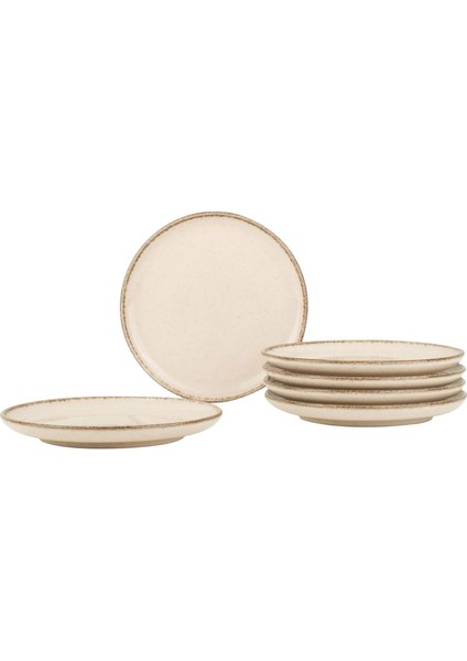 6 Parça 15CM Pasta Tabağı Tarçın