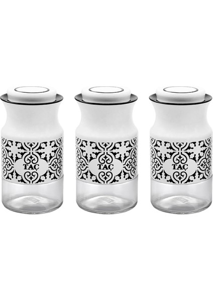 3 Prç Küçük Beyaz/siyah