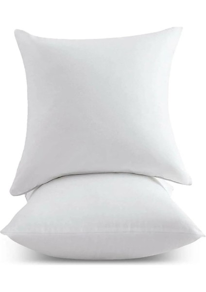 2 Adet Kırlent Iç Yastık Ekstra Dolgun 350GR Koltuk Yastığı Balkon Bahçe Aksesuar Yastığı 45X45