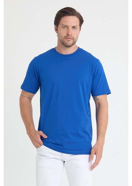 Unisex Bisiklet Yaka Regular Fit Basic % 100 Pamuk T-Shirt