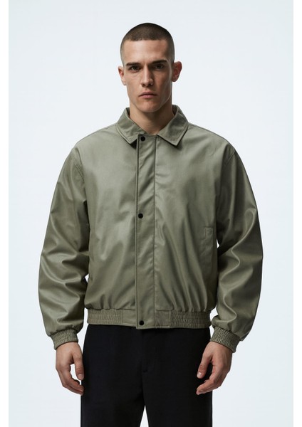 WERGER Deri Bomber Ceket