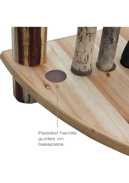 Creek Creations Kütük 12 Olta Depolama Köşe Rafı - El Işi Masif Çam - Alet Montajı Yok, Ahşap (37-0029) fiyatları