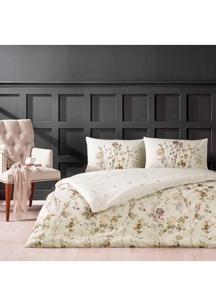 Nina Ranforce Tek Kişilik Nevresim Takımı Bej fiyatları